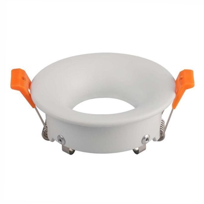 VT-876 Portafaretto incasso rotondo bianco alluminio per lampade GU10-GU5.3 - SKU 3169 - V-tac