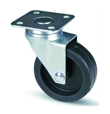 Ruote A Forcella In Acciaio Piastra Girevole Mm. 40X17 Cf.20Pz - BLINKY