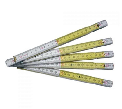 Maurer - DOPPIOMETRO IN LEGNO GIALLO BIANCO