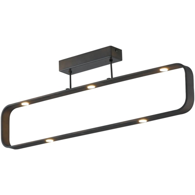 Gt Luce - Plafoniera lampada soffitto a led moka design moderno 7x5w colore moka marrone