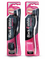 Forhans Black4White Spazzolino Sbiancante Con Particelle Di Carbone Attivo 1 Pezzo en oferta