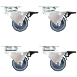 Ruote Girevoli Gemellate 24 pz 50 mm - VIDAXL características