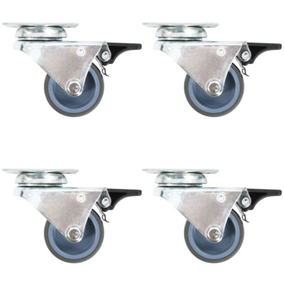 Ruote Girevoli Gemellate 24 pz 50 mm - VIDAXL