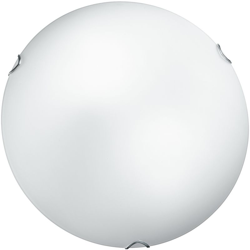 I-oblo/pl30 - plafoniera tonda bianca in vetro satinato lampada classica soffitto parete e27 - GT LUCE precio