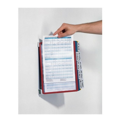 Supporto a parete 10 pannelli di visualizzazione MET con telaio profilato - Durable