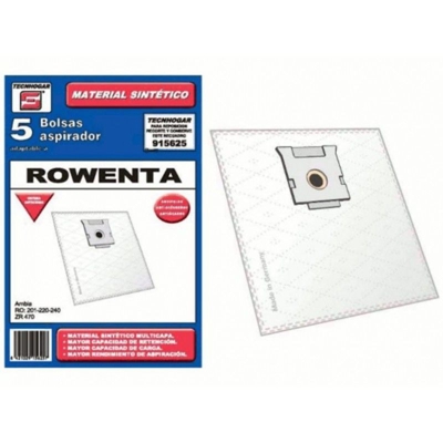 Sacchetto aspirapolvere sintetico Rowenta ZR470 AMBIA 5 unità 915625