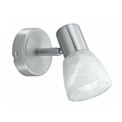 Applique essenziale con paralume bianco sfumato 40 watt E14 - SHOP-DAY