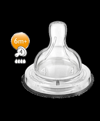 Philips AVENT Tettarelle Classic+ A Flusso Rapido 4 Fori +6M 2 Pezzi