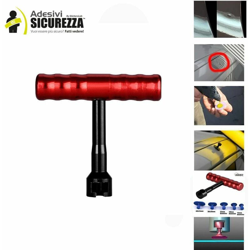 KIT PDR 5 pezzi completo riparazione ammaccature carrozzeria auto professionale a 'T' - STICKERSLAB en oferta