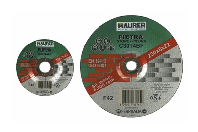 Mola Abrasiva per Taglio Marmo Misura 115X3 mm Foro 22 mm Maurer Plus - MAURER-PLUS