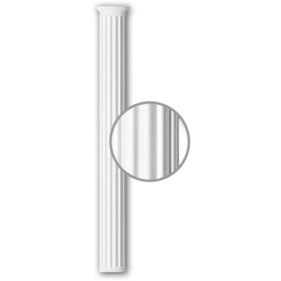 Mezzo fusto 116011 Profhome colonna elemento decorativo stile neoclassico bianco - PROFHOME DECOR