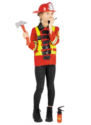 Costume da pompiere con accessori per bambini