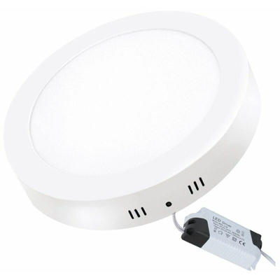 Plafoniera led soffitto 25W rotondo luce calda pannello futura - BES