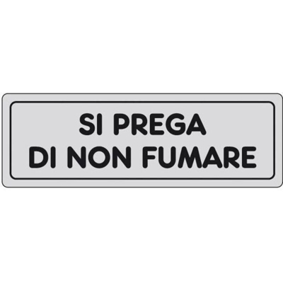 Ist - Etic. Ades. 150X50 'Si Prega Non Fumare'