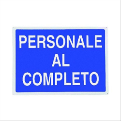 IST - Cartello personale al completo características