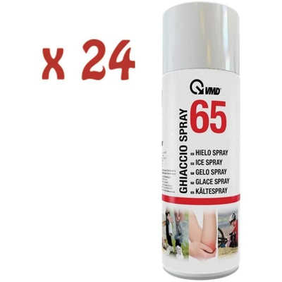 24 Bombolette Spray Ghiaccio Istantaneo Sport 400 Ml Vmd 65