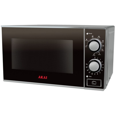 Akai AKMW230 forno a microonde Over the range Microonde con grill 23 L 900 W Nero, Grigio