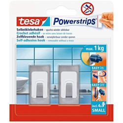 Gancio tesa Powerstrips® Small rettangolare Acciaio inox (spazzolato) 57997-00-02 tesa Contenuto: 2 pz. en oferta