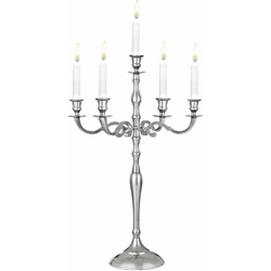 Candelabro portacandele bracci argento oro bianco diverse dimensioni 78 cm Silber (de) - DEUBA precio