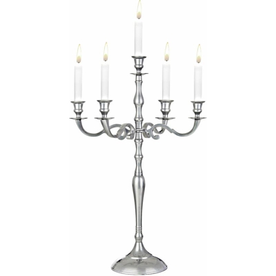 Candelabro portacandele bracci argento oro bianco diverse dimensioni 78 cm Silber (de) - DEUBA