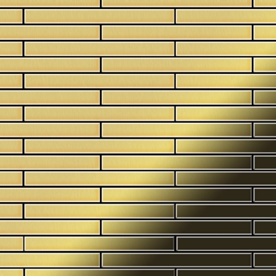 Mosaico metallo solido Ottone laminato oro spesso 1,6 mm ALLOY Avenue-BM