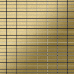 Mosaico metallo solido Titanio spazzolato Gold oro spesso 1,6 mm ALLOY Cabin-Ti-GB en oferta