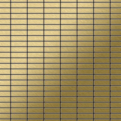 Mosaico metallo solido Titanio spazzolato Gold oro spesso 1,6 mm ALLOY Cabin-Ti-GB