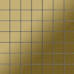 Mosaico metallo solido Titanio spazzolato Gold oro spesso 1,6 mm ALLOY Attica-Ti-GB precio