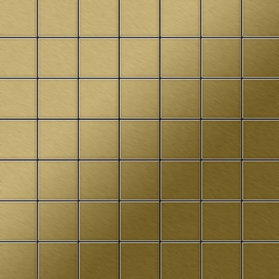 Mosaico metallo solido Titanio spazzolato Gold oro spesso 1,6 mm ALLOY Attica-Ti-GB