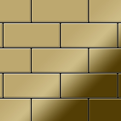 Mosaico metallo solido Titanio specchiato Gold oro spesso 1,6 mm ALLOY Subway-Ti-GM en oferta