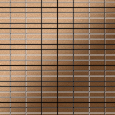 Mosaico metallo solido Titanio spazzolato Amber rame spesso 1,6 mm ALLOY Cabin-Ti-AB
