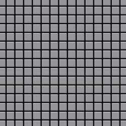 Alloy - Mosaico metallo solido Acciaio inossidabile opaco grigio spesso 1,6 mm Mosaic-S-S-MA características