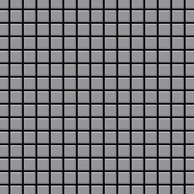 Alloy - Mosaico metallo solido Acciaio inossidabile opaco grigio spesso 1,6 mm Mosaic-S-S-MA