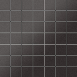 Mosaico metallo solido Titanio spazzolato Smoke grigio scuro spesso 1,6 mm ALLOY Attica-Ti-SB en oferta