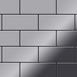 Mosaico metallo solido Acciaio inossidabile Marine specchiato grigio spesso 1,6 mm ALLOY Subway-S-S-MM características