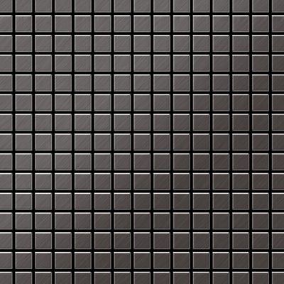 Mosaico metallo solido Titanio spazzolato Smoke grigio scuro spesso 1,6 mm ALLOY Mosaic-Ti-SBKollektion