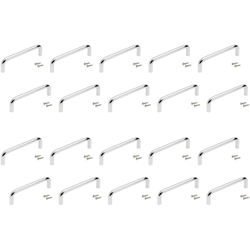 Emuca Maniglie per mobile, D. 8 mm, interasse 128 mm, Acciaio, Cromo, 20 u. en oferta