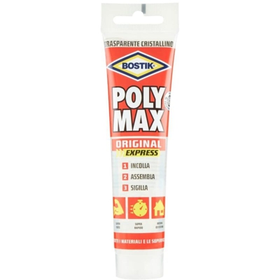 Adesivi Bostik Poli-Max Cristal Tubo Gr. 115 Conf.12Pz