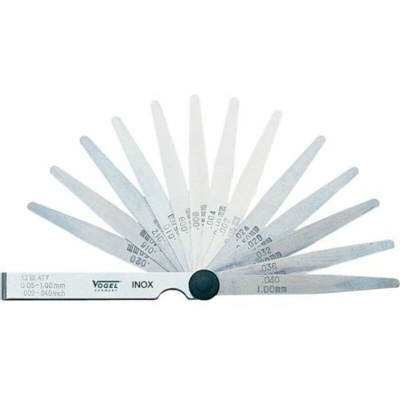 Vogel, Spessimetro Inox 20 Blätter, 0,05-1,0 mm, 413107.0