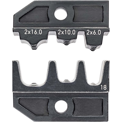 97 49 18 Matrice di crimpaggio Doppino 6 fino a 16 mm² Adatto per marchio 97 43 200, 97 43 E, 97 43 E AUS - Knipex