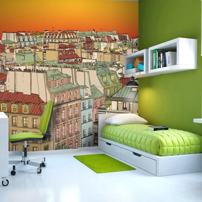 Fotomurale - Caffè mattutino a Parigi450x270 cm - GBSHOP