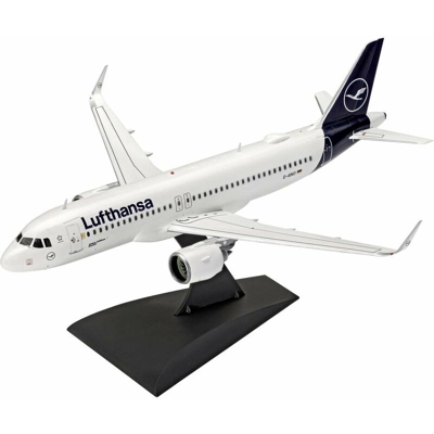 Aeromodello in kit da costruire 63942 Airbus A320 neo Lufthansa 1:144 - Revell