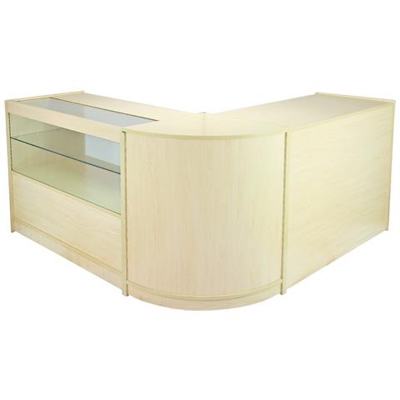 3 Banconi Da Negozio Con Finitura In Acero Laminato Set Draco