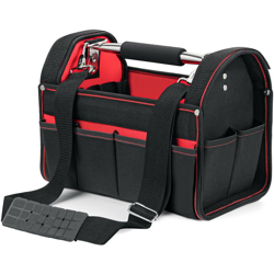 Wiltec - Borsa portautensili XL con scomparti interni ed esterni tracolla regolabile e maniglia di trasporto en oferta