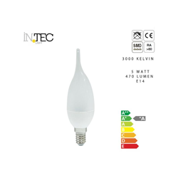 Lampadina a candela led 3000 5000 kelvin e14, tipo luce calda - GT LUCE características
