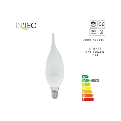 Lampadina a candela led 3000 5000 kelvin e14, tipo luce calda - GT LUCE