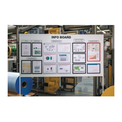 Telaio magnetico DIN A4 A4 argento magnetico Btl. a 5 pz. - Durable en oferta