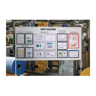 Telaio magnetico DIN A4 A4 argento magnetico Btl. a 5 pz. - Durable