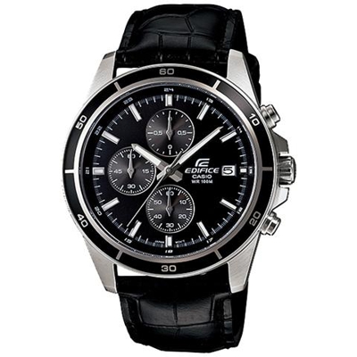 EFR-526L-1A Bracelet watch Maschio Quarzo (batteria) Nero, Acciaio inossidabile orologio