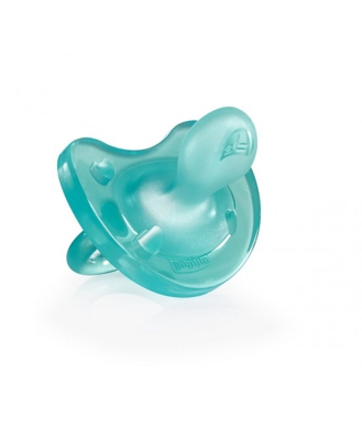 Chicco Gommotto Physio Soft In Silicone Azzurro 6-12Mesi